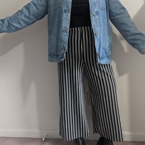 Striped flowy pants
